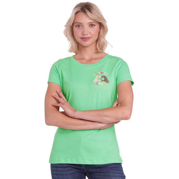 Damen T-Shirt mit Message-Print