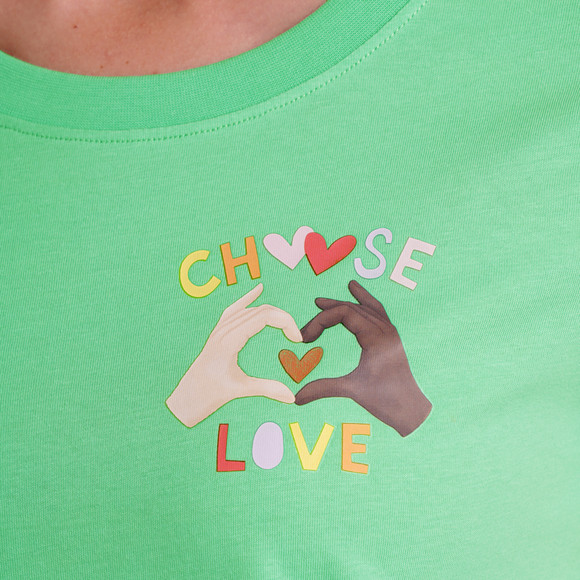 Damen T-Shirt mit Message-Print