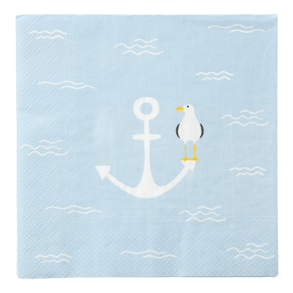20 Servietten mit maritimem Print