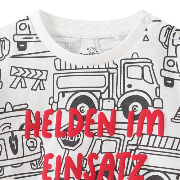 Baby Langarmshirt mit Auto-Motiven