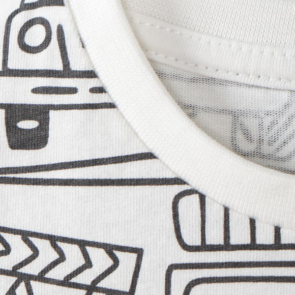 Baby Langarmshirt mit Auto-Motiven