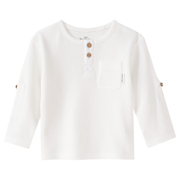 Babyshirt met lange mouwen in piqué-kwaliteit