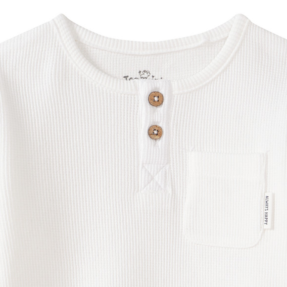 Babyshirt met lange mouwen in piqué-kwaliteit