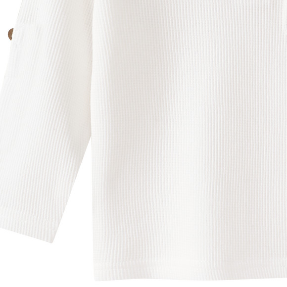 Babyshirt met lange mouwen in piqué-kwaliteit