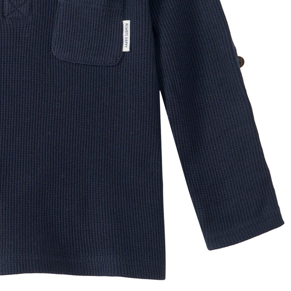 Babyshirt met lange mouwen in piqué-kwaliteit