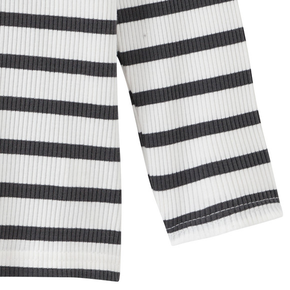 Babyshirt met lange mouwen en ribstructuur