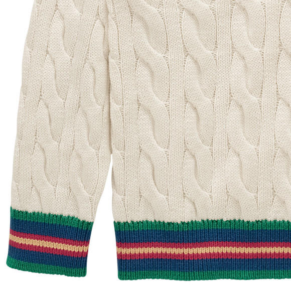 Jungen Strickpullover im College-Style