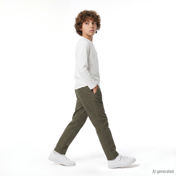 Jungen Chinohose in Unifarben
