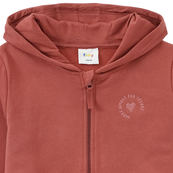 Mädchen Sweatjacke mit Kapuze