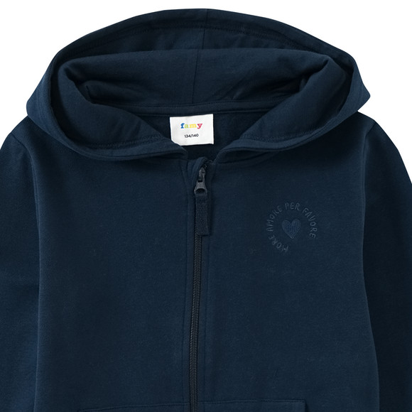 Mädchen Sweatjacke mit Kapuze