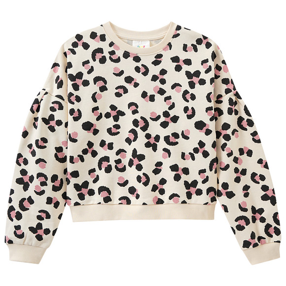 Meisjessweater met luipaardpatroon