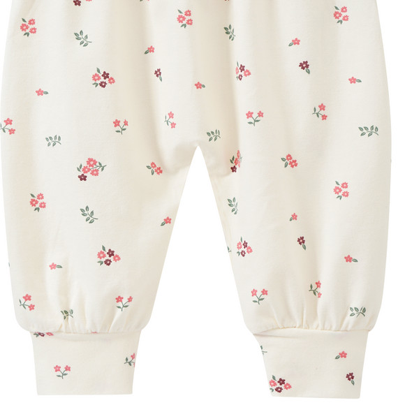 Babyjoggingbroek met bloemenmotief