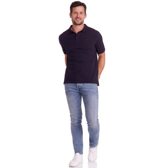 Herenpoloshirt effen