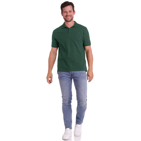 Heren poloshirt effen