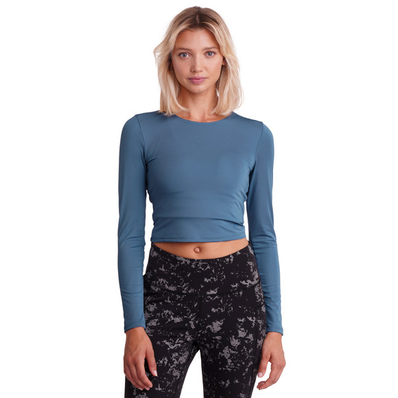 Damen Sport-Langarmshirt unifarben