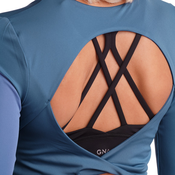 Damen Sport-Langarmshirt unifarben