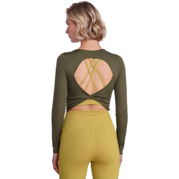 Damen Sport-Langarmshirt unifarben