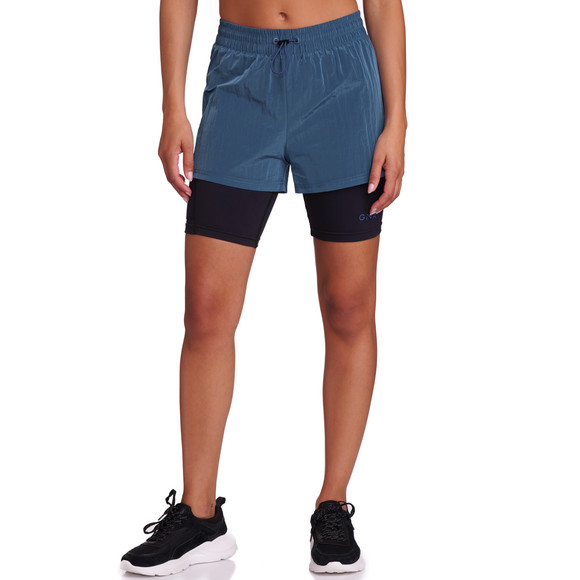 Damen Sport-Shorts zweilagig