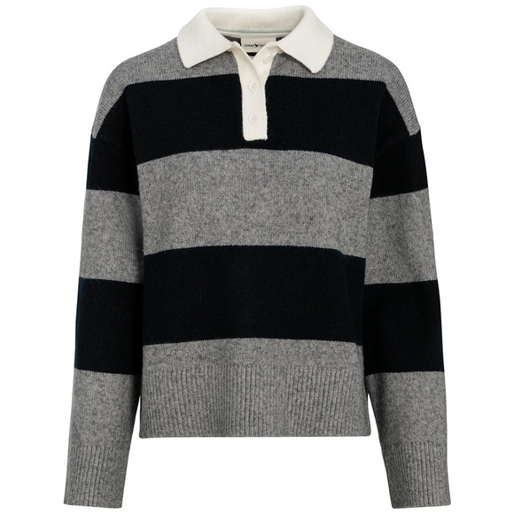 Gebreide damestrui met blokstrepen