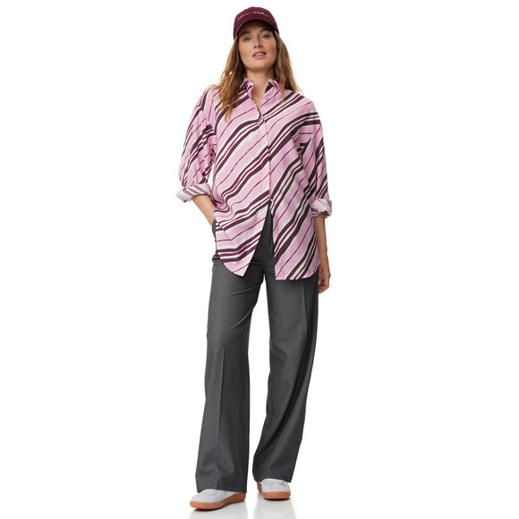 Damen Straight-Hose mit Bundfalte