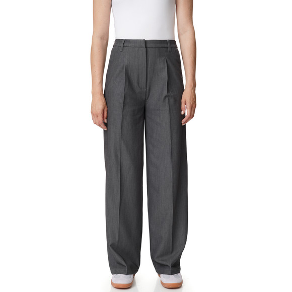 Damen Straight-Hose mit Bundfalte