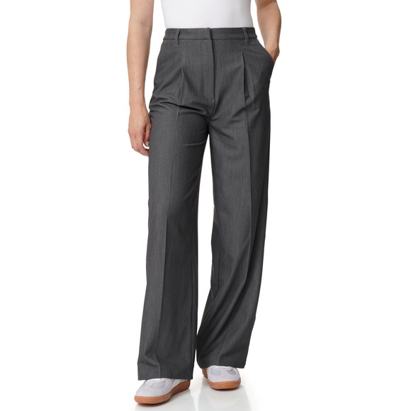 Damen Straight-Hose mit Bundfalte