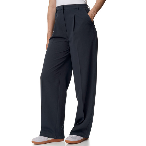 Damen Straight-Hose mit Bundfalte