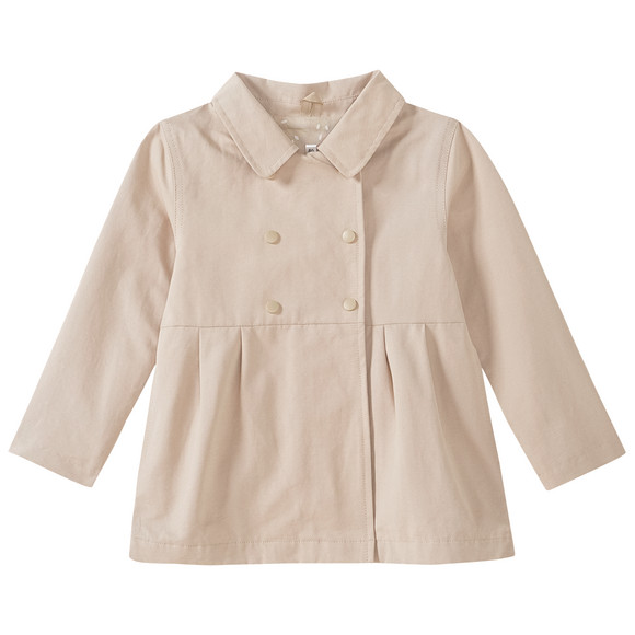 Baby trenchcoat met afneembare capuchon