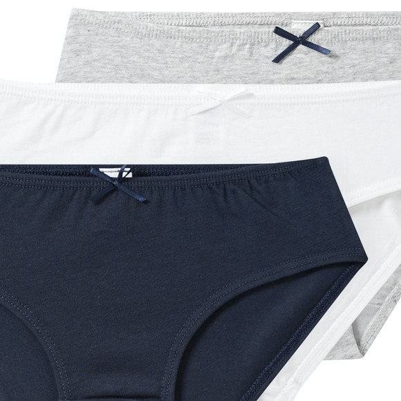 3 Mädchen Slips mit Bio-Baumwolle