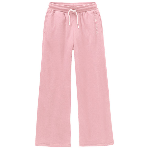 Meisjes joggingbroek met biologisch katoen roze