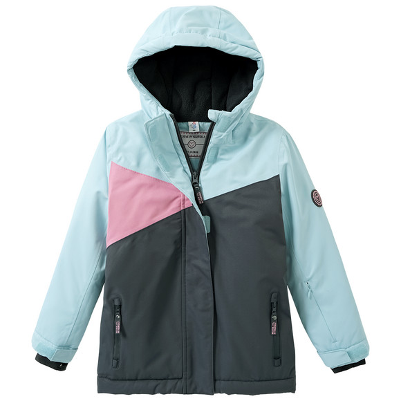 Mädchen Schneejacke mit Farbteilern