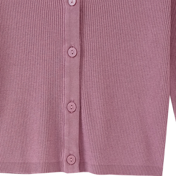 Mädchen Strickjacke unifarben