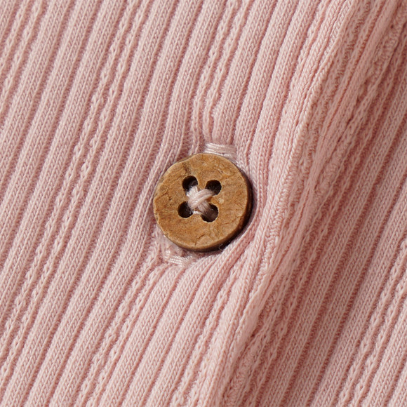 Baby shirt met lange mouwen en ribstructuur