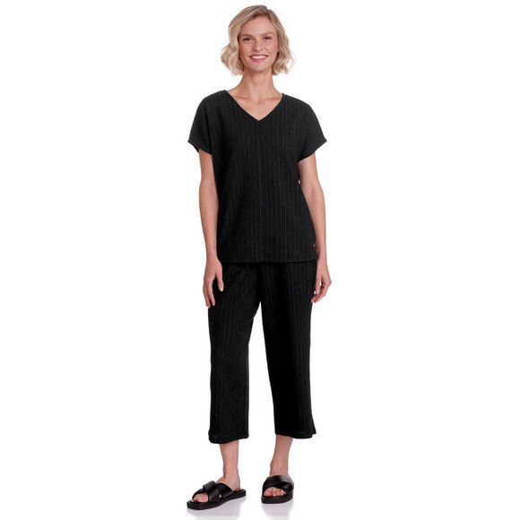 Dames culottes met gestructureerde strepen