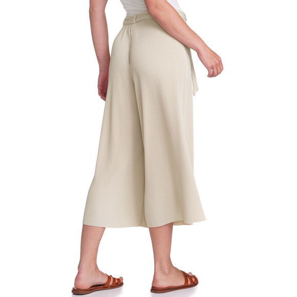 Damen Plissee-Culotte in Unifarben