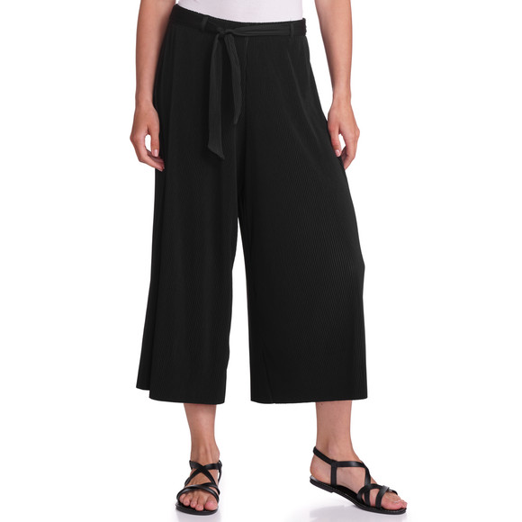 Damen Plissee-Culotte in Unifarben