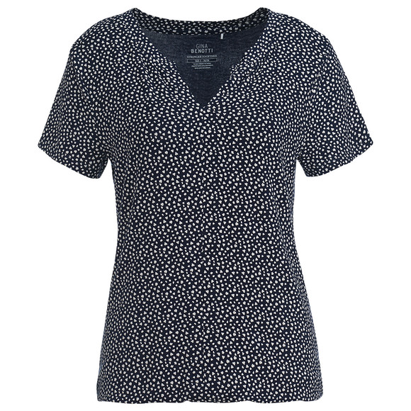 Dames T-shirt met V-cut-out