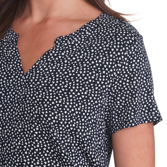 Dames T-shirt met V-cut-out