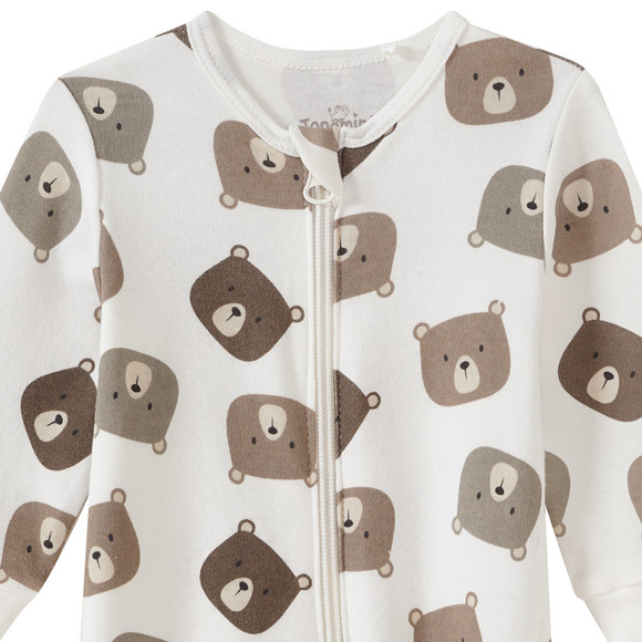 Newborn pyjama met beertjes allover