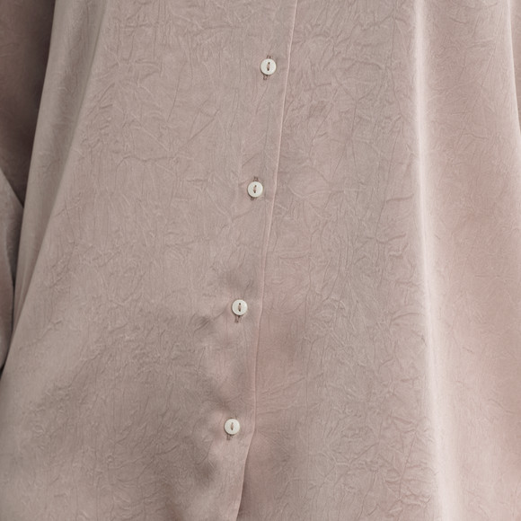 Damen Satinbluse mit Knopfleiste