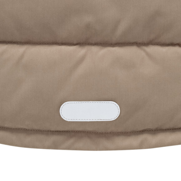 Baby gewatteerd vest met teddy kraag