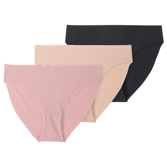 3 Damen Seamless-Slips im Set