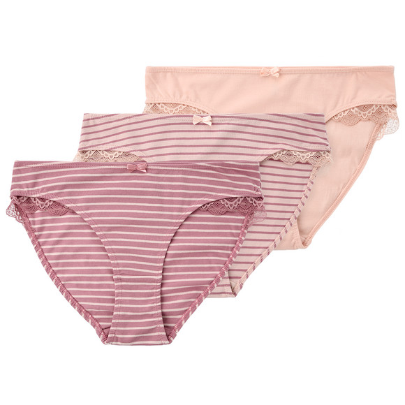 3 Damen Slips mit Spitze