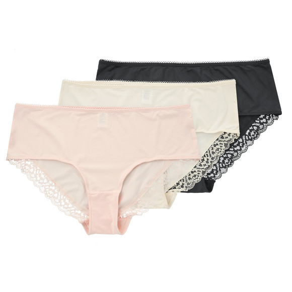 3 Damen Pantys mit Spitze
