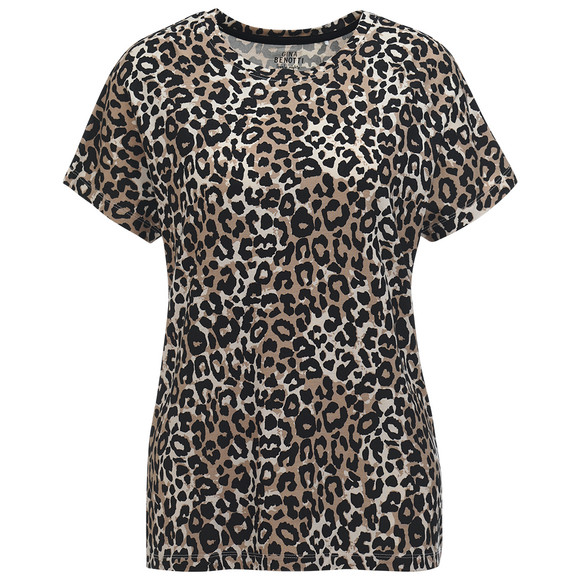 Slaapshirt met leo-patroon voor dames