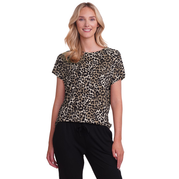 Slaapshirt met leo-patroon voor dames