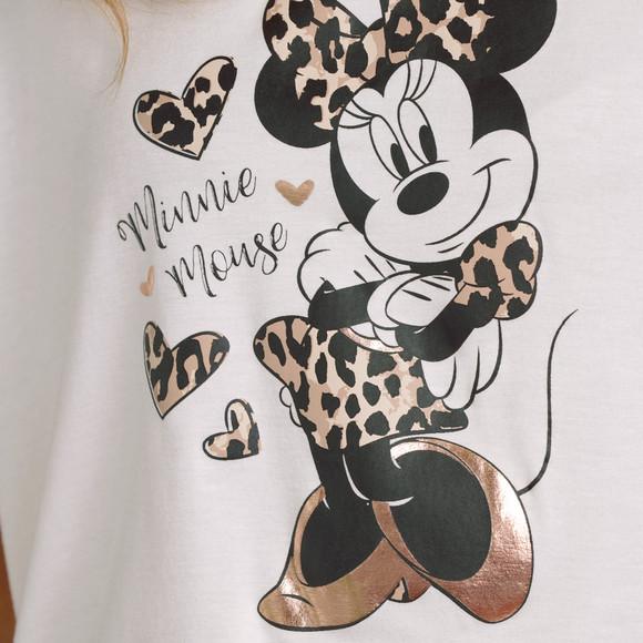 Minnie Mouse-shorty met folieprint