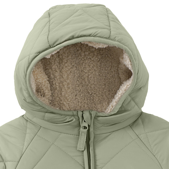 Gewatteerd babyjasje met teddyvoering