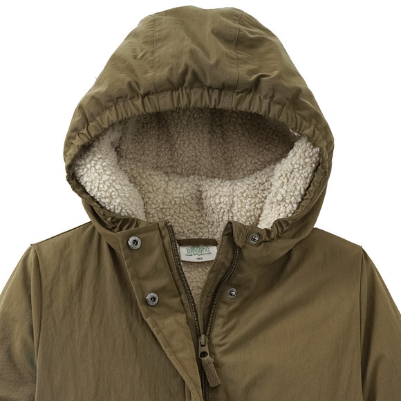 Meisjesparka met pluche voering