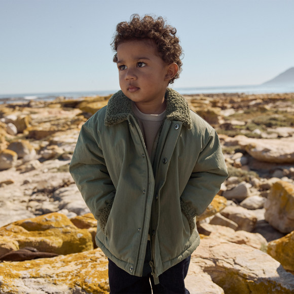 Baby Winterjacke mit Plüschfutter